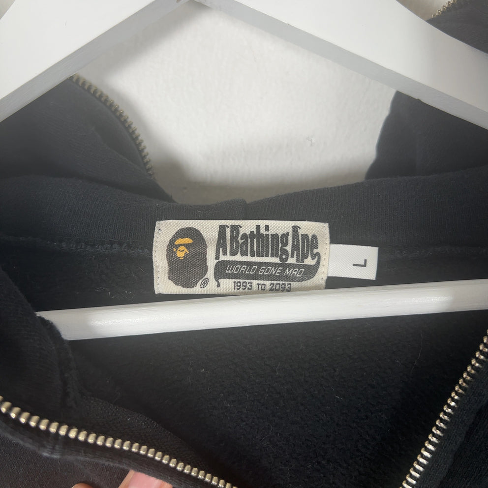 Bape Full Zip Half Camo Hoodie