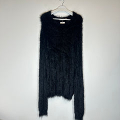 Alyx Black Fur Sweater Size XL