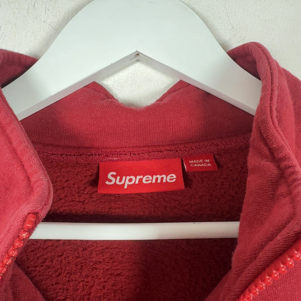 Supreme Embroidered Flag Quarter Zip Jacket