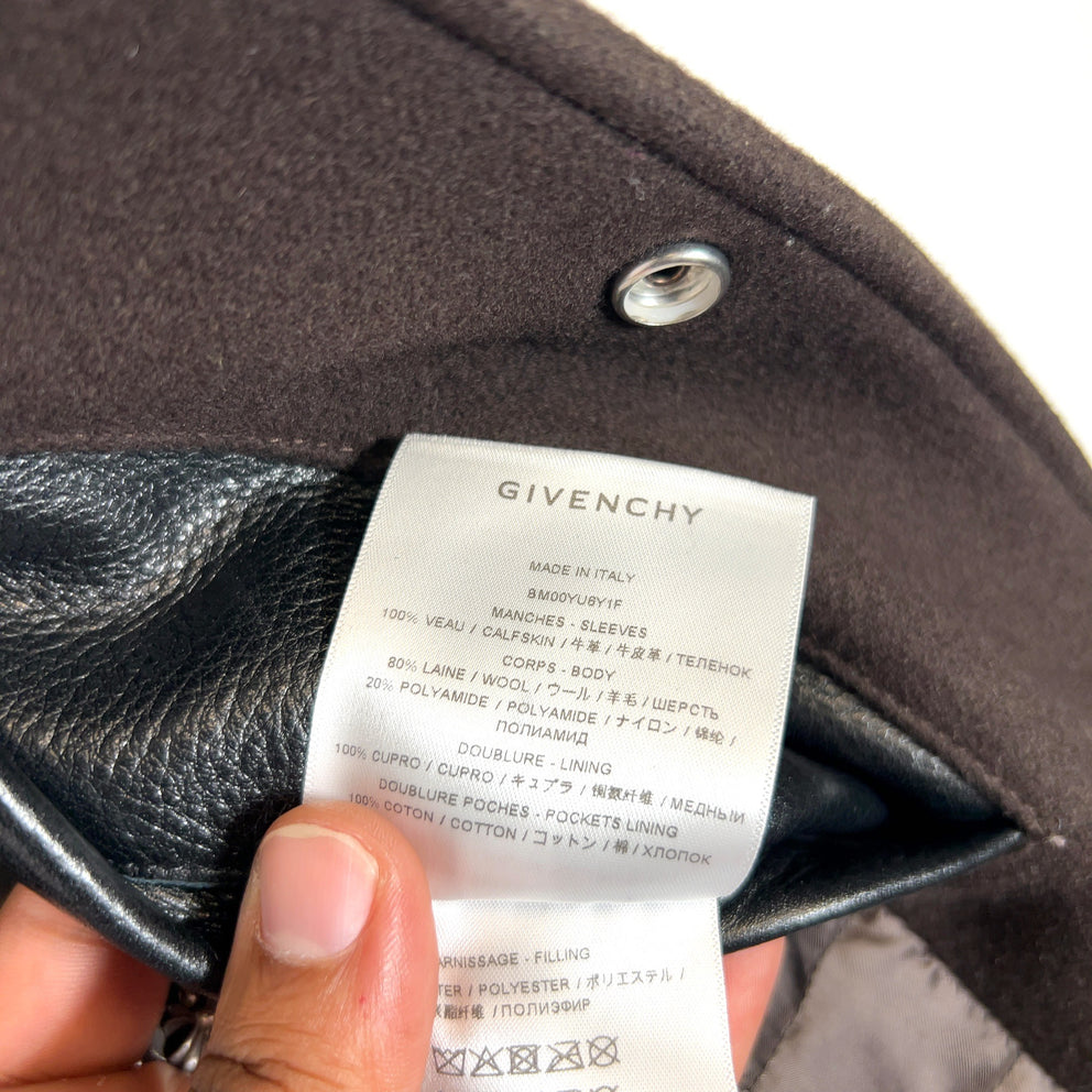 Givenchy 4G Leather Varsity Jacket