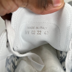 Dior B23 Blue/Grey Oblique Transparent High Top Sneaker Size 47