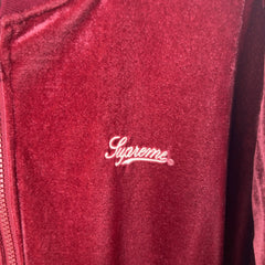 Supreme Logo Velour Track Jacket