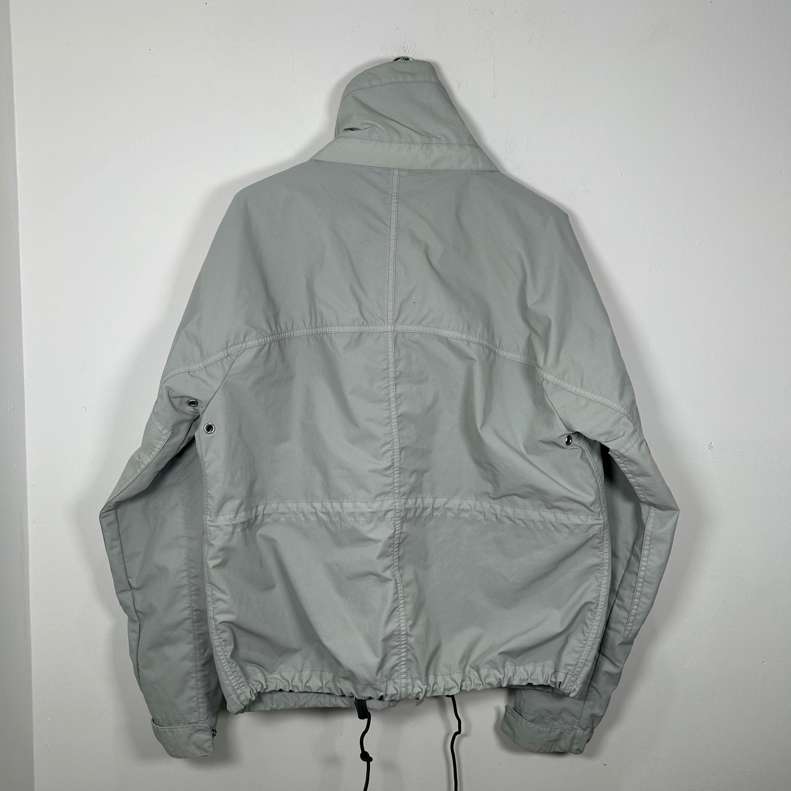 Burberry Brit Teal Rain Button-Up Jacket Size Medium
