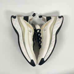 Chanel Interlocking CC Logo Leather Sneakers Size 45