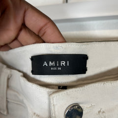 Amiri White Thrasher Jeans Size 38
