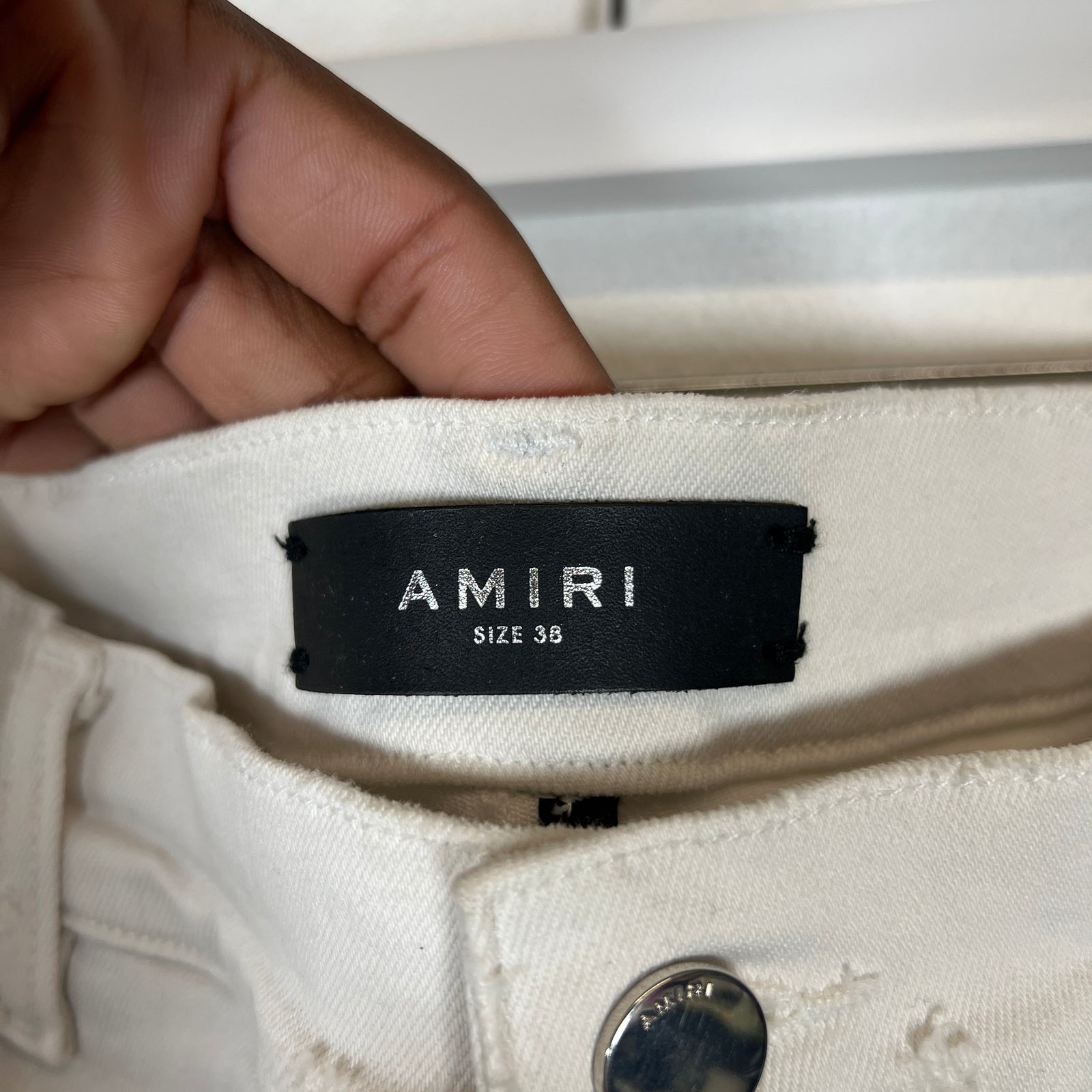Amiri White Thrasher Jeans Size 38