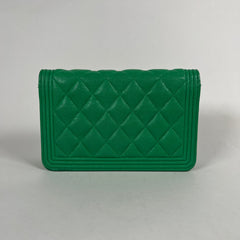 Chanel Mini Boy Bag Green