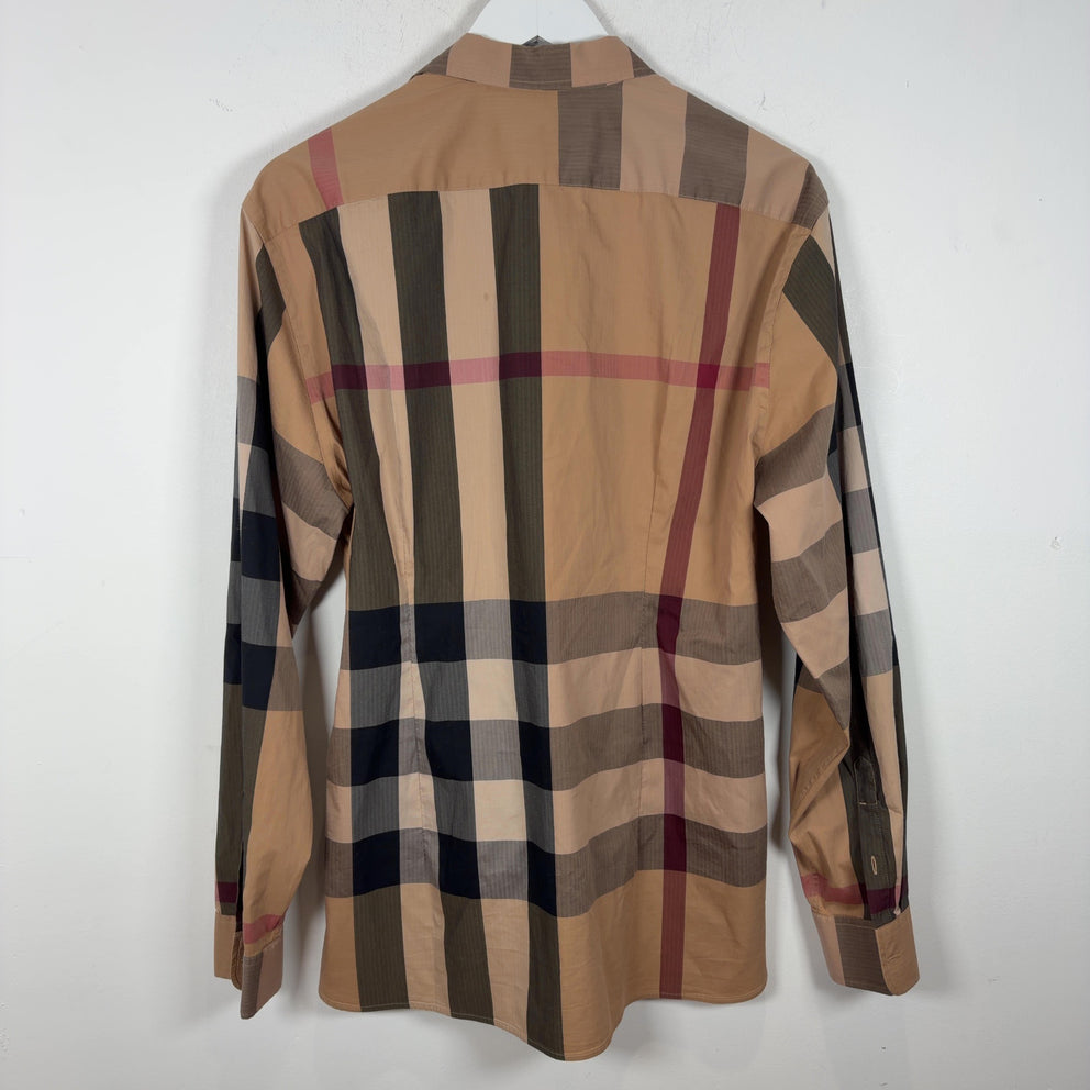Burberry Plaid Button-Up Shirt