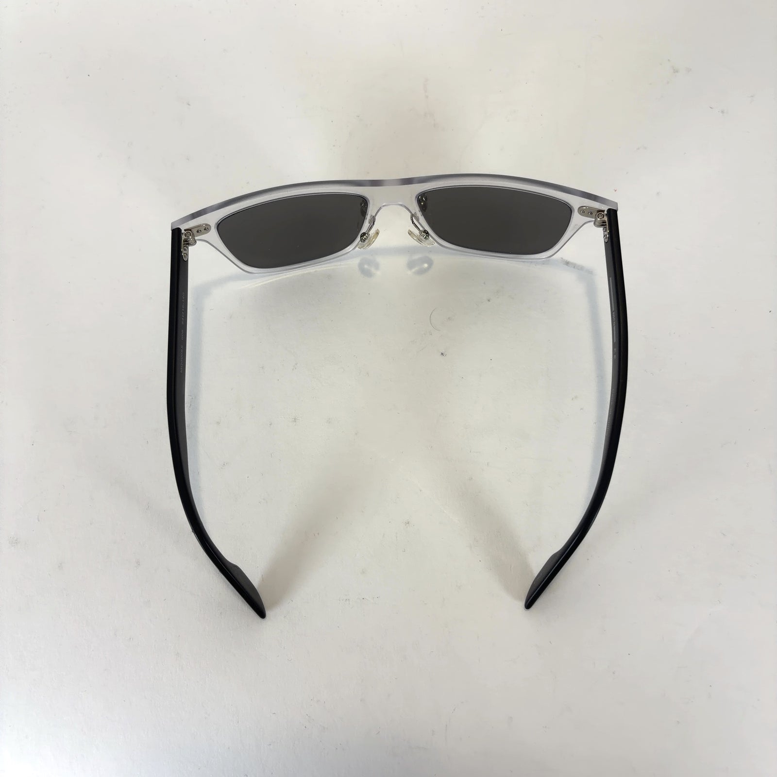 Alexander McQueen Clear Wayfarer Sunglasses