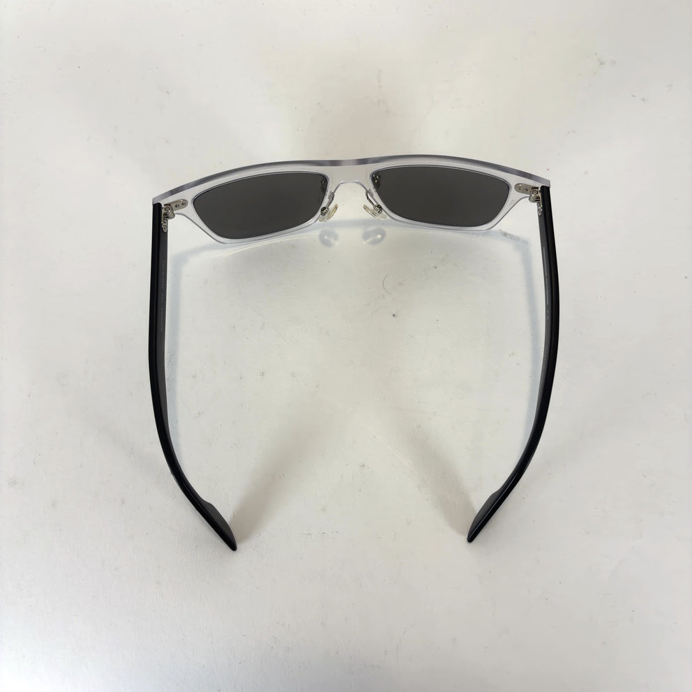 Alexander McQueen Clear Wayfarer Sunglasses