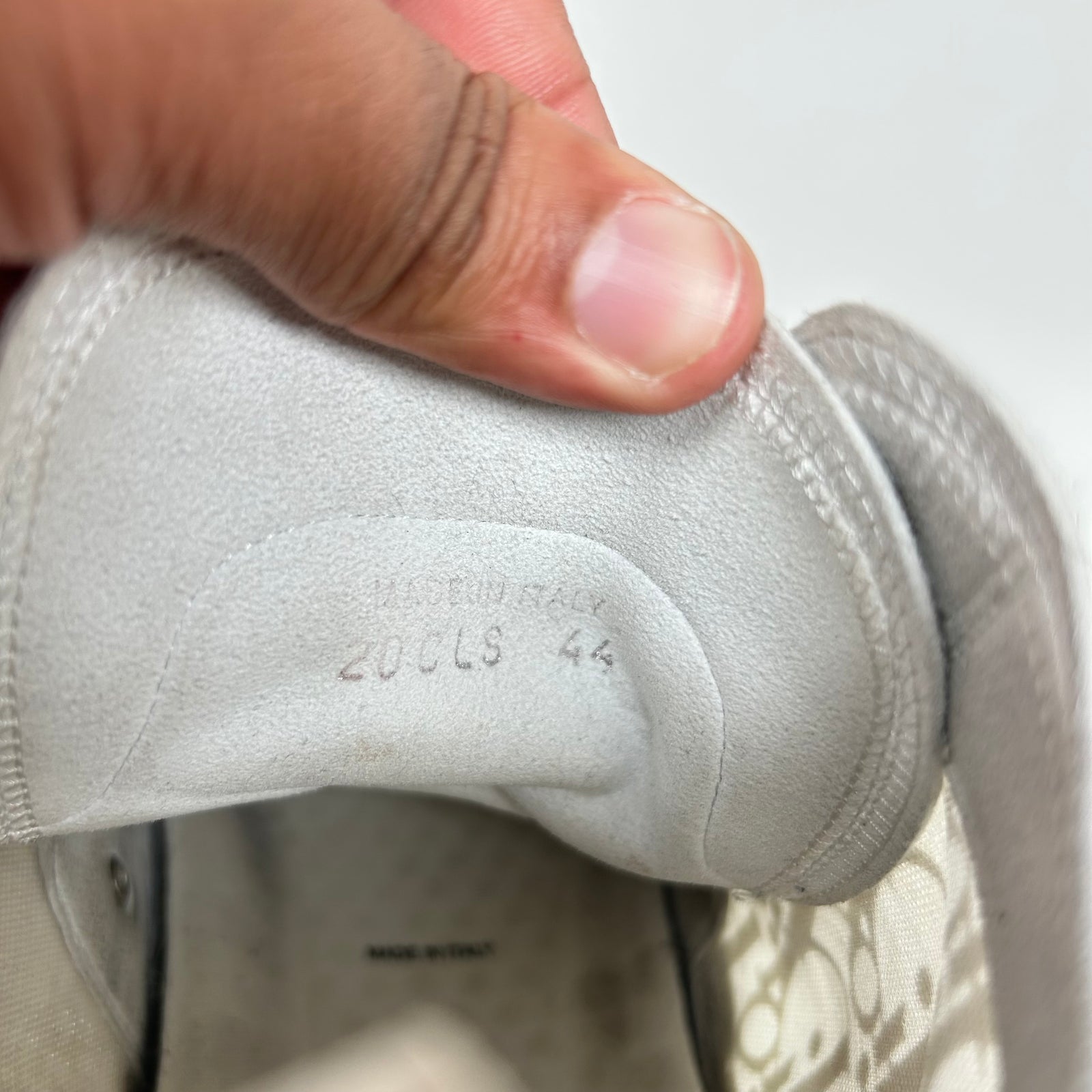 Dior White Monogram B23 Sneakers Size 11