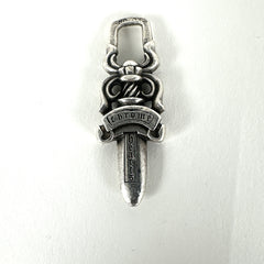 Chrome Hearts .925 Silver Dagger Zipper Pendent