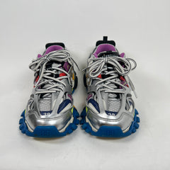 Balenciaga Multi Color Metallic Track Sneaker Size 38