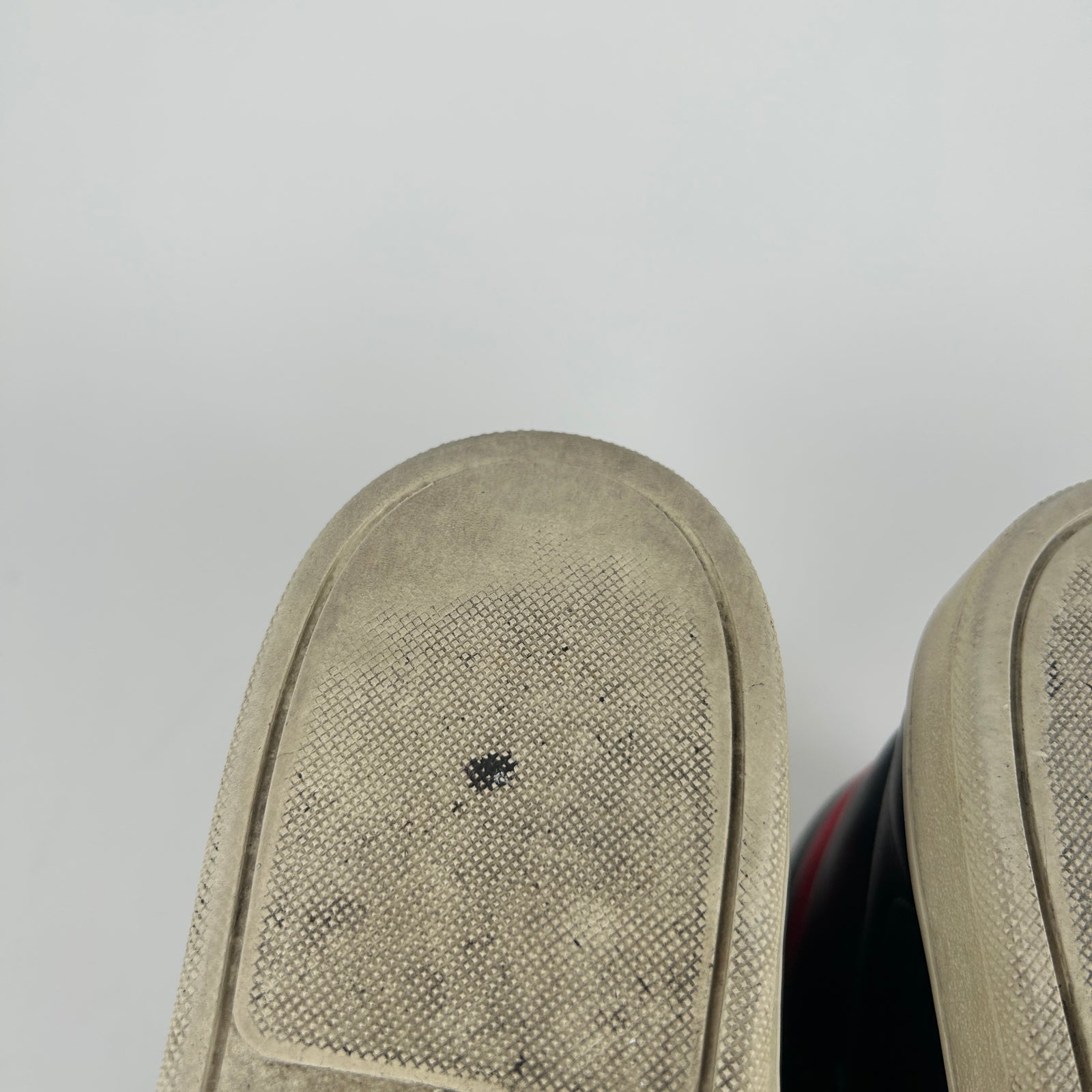 Saint Laurent Black/Red Metallic SL/10 Hightop Sneaker Size 7