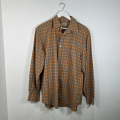 Burberry Check Button Up Shirt Size XL