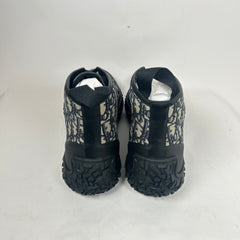 Dior B28 Beige/Black Oblique Jacquard High Top Sneaker Size 46