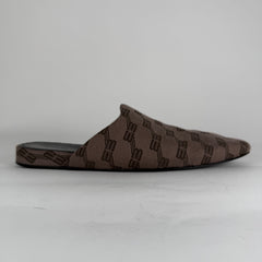 Balenciaga Cozy Brown 'BB' Mules Size 11