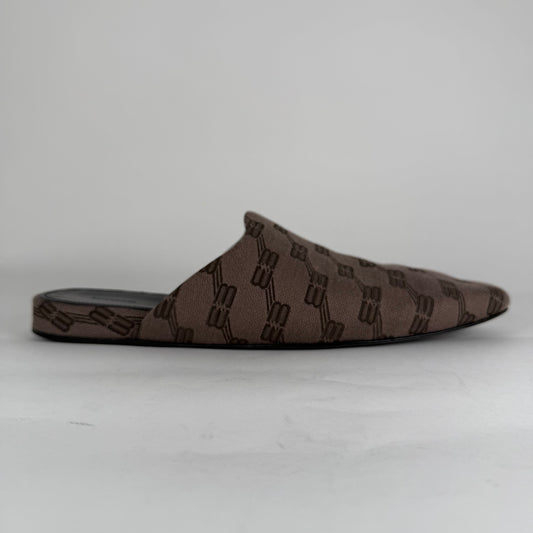 Balenciaga Cozy Brown 'BB' Mules Size 11
