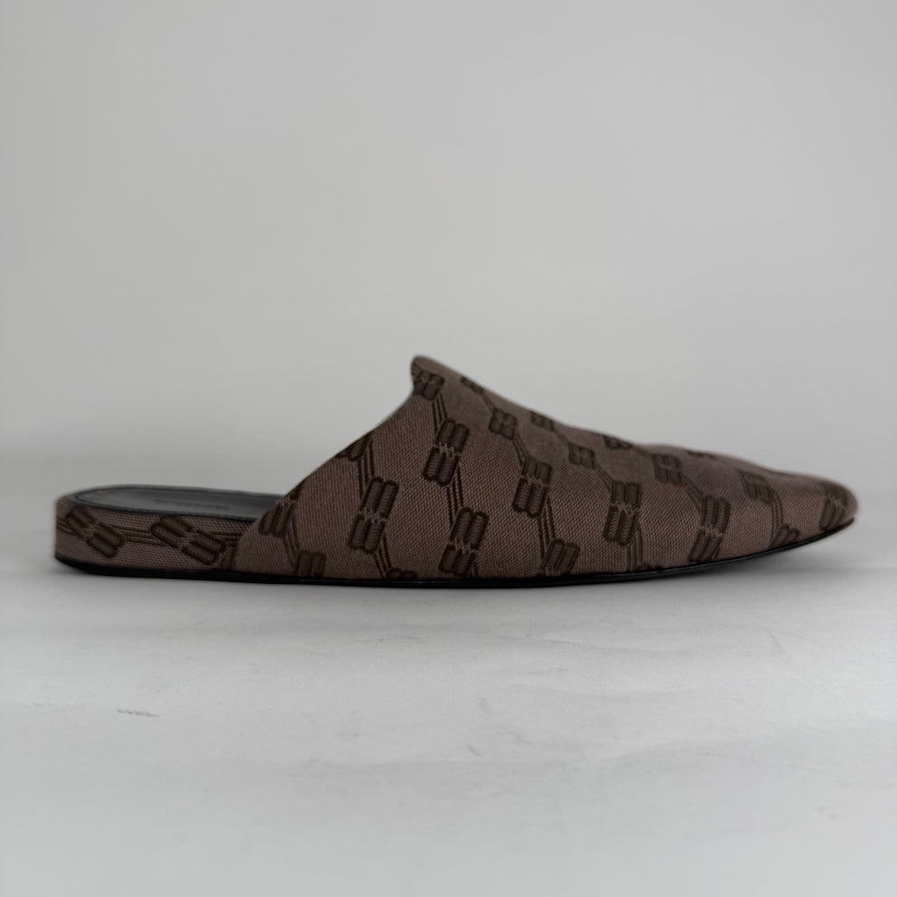 Balenciaga Cozy Brown 'BB' Mules Size 11