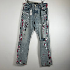 Amiri Straight Leg Paint Splatter Size 31