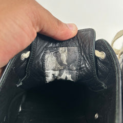 Rick Owens Black Mainline Leather Ramones Size 46