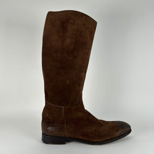 Prada Suede Tall Riding Boot Size 12