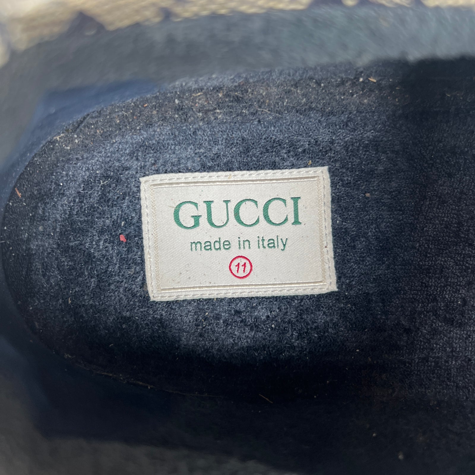 Gucci Navy GG Rhyton Sneaker Size GG 11