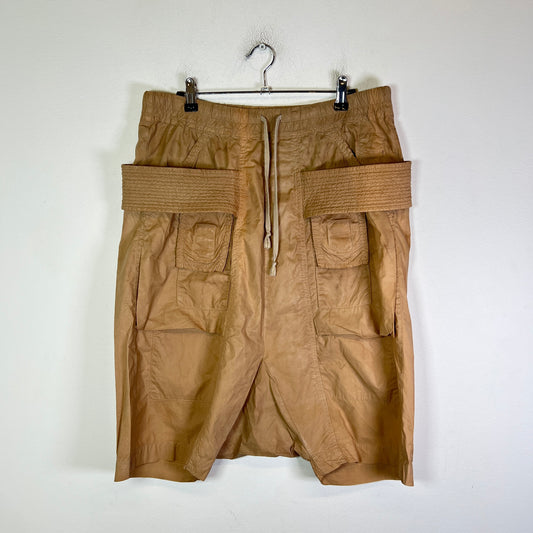 Rick Owens DRKSHDW Waxed Creatch Cargo Shorts