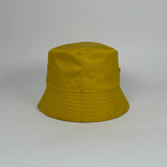 Prada Yellow Nylon Logo Bucket Hat Size M