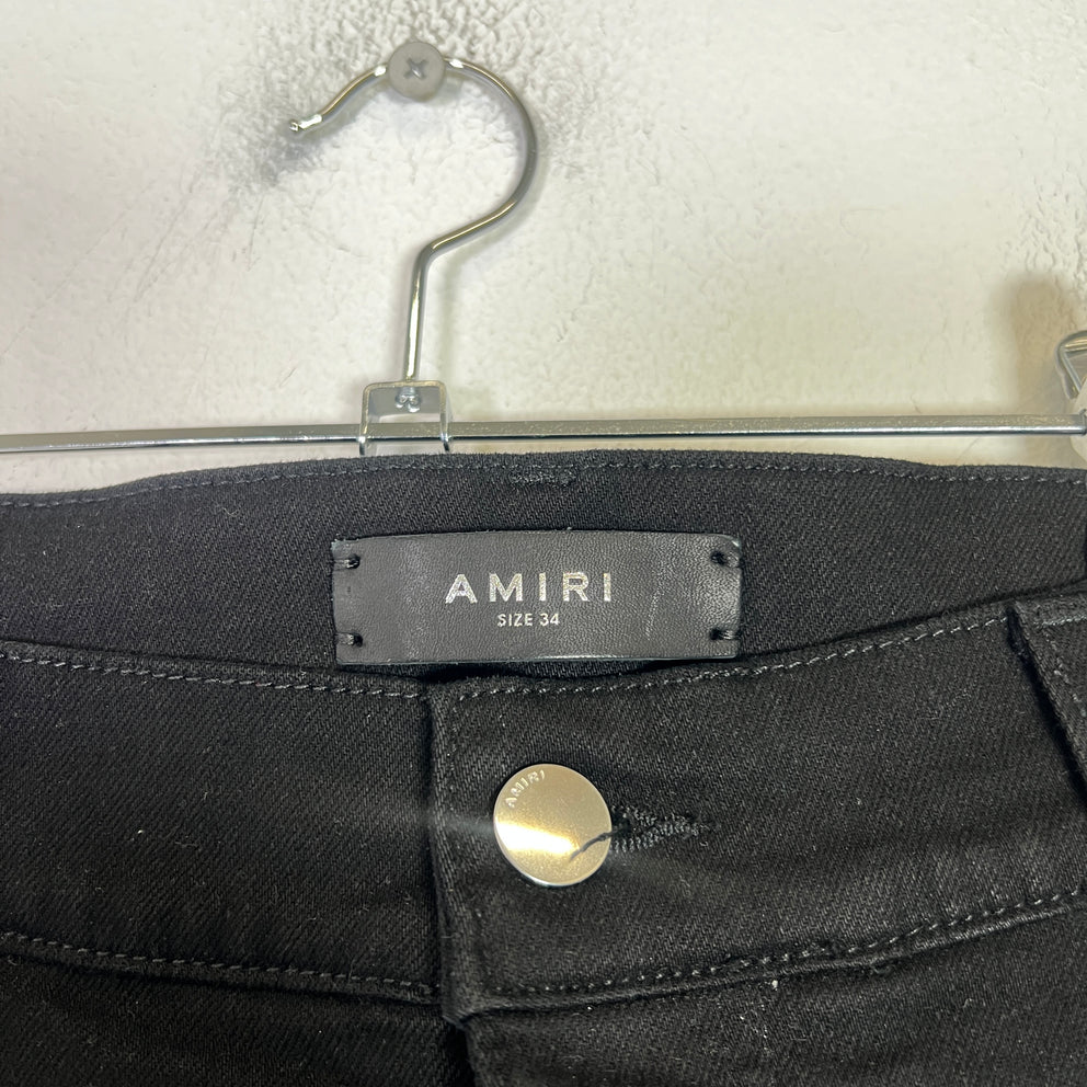 Amiri Black Bandana Thrasher Jeans