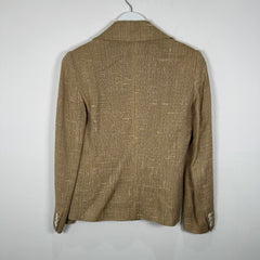Dolce&Gabbana Khaki Tweed Suit Jacket Size 40