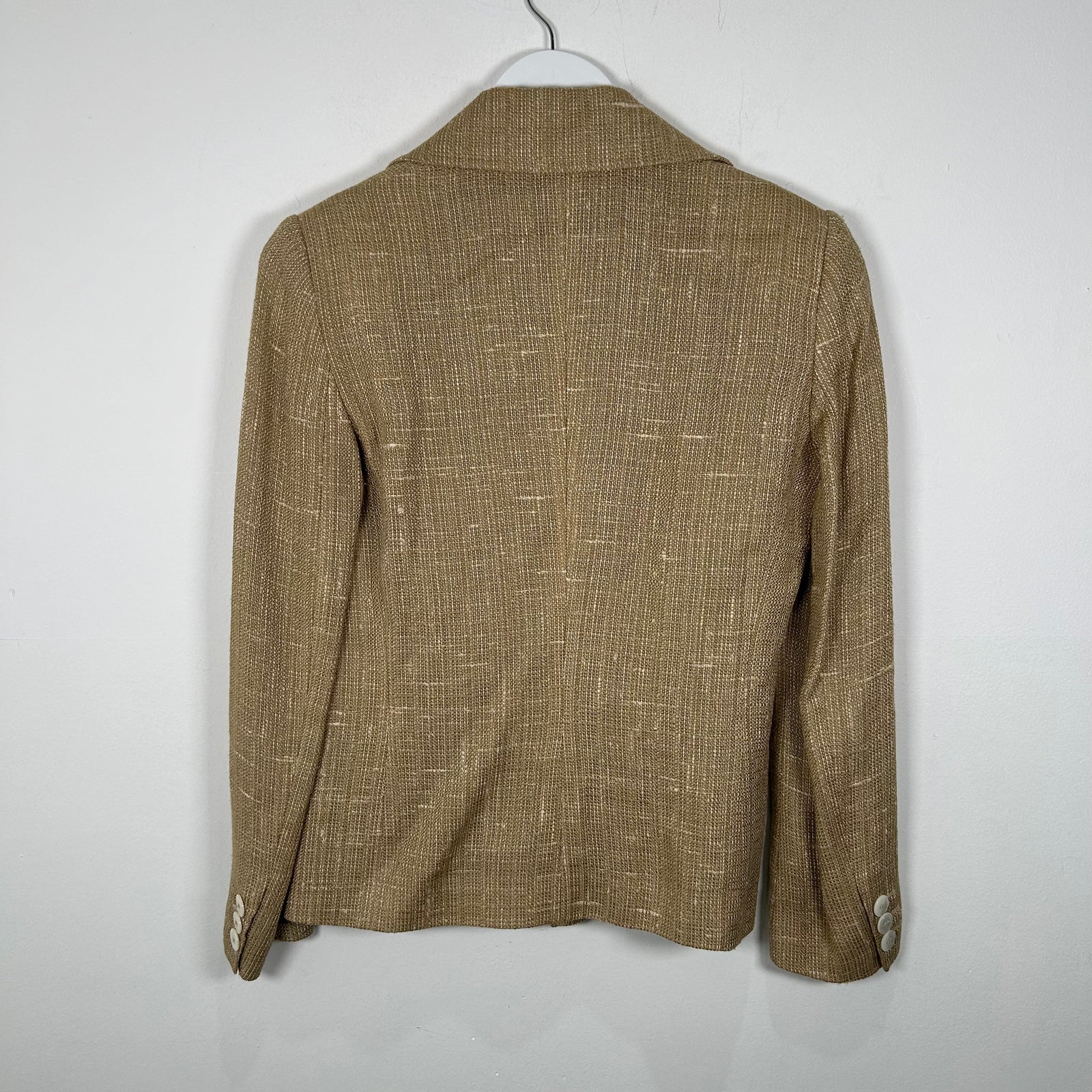 Dolce&Gabbana Khaki Tweed Suit Jacket Size 40