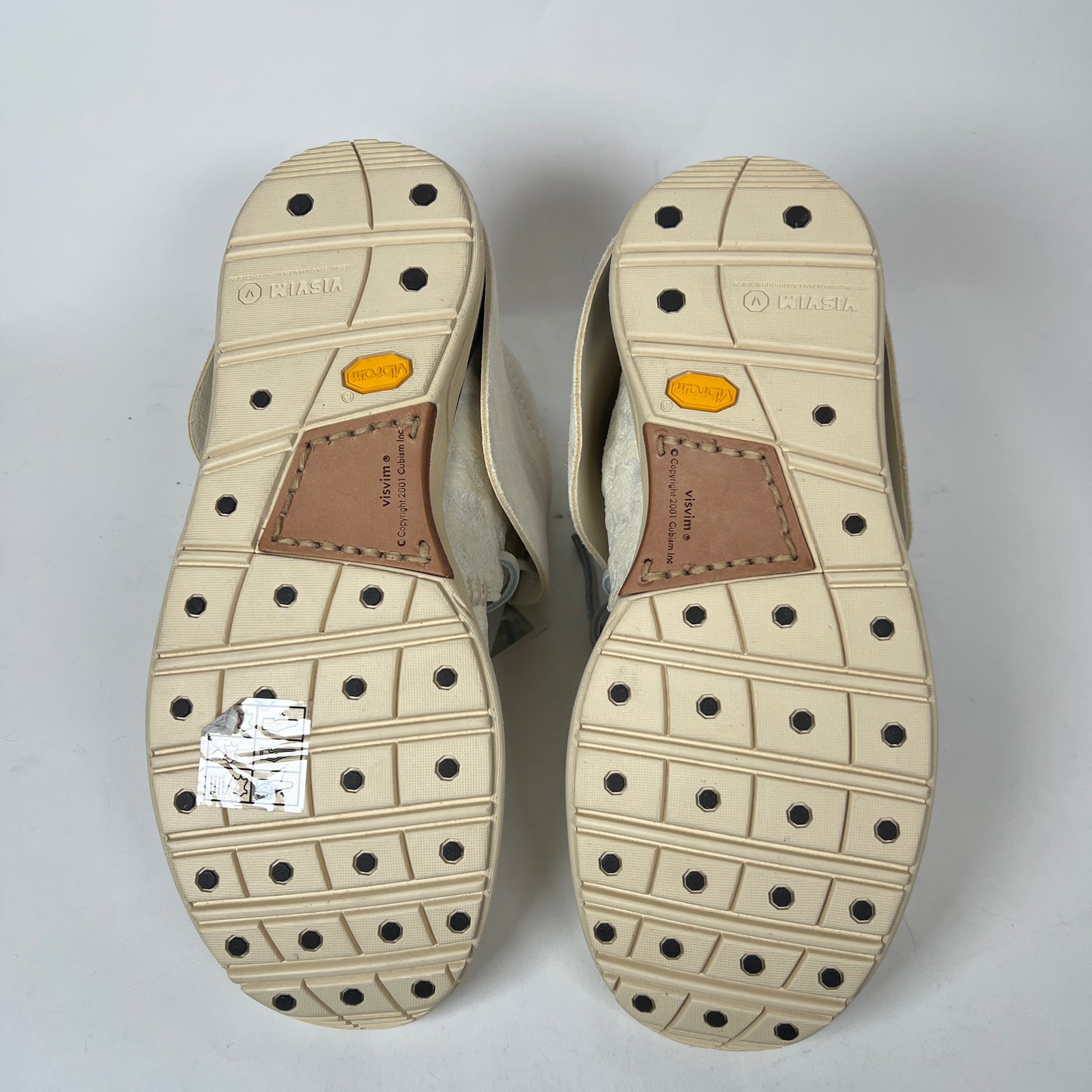 Visvim White Huron Lhamo Hi-Folk Sneaker Size 9.5