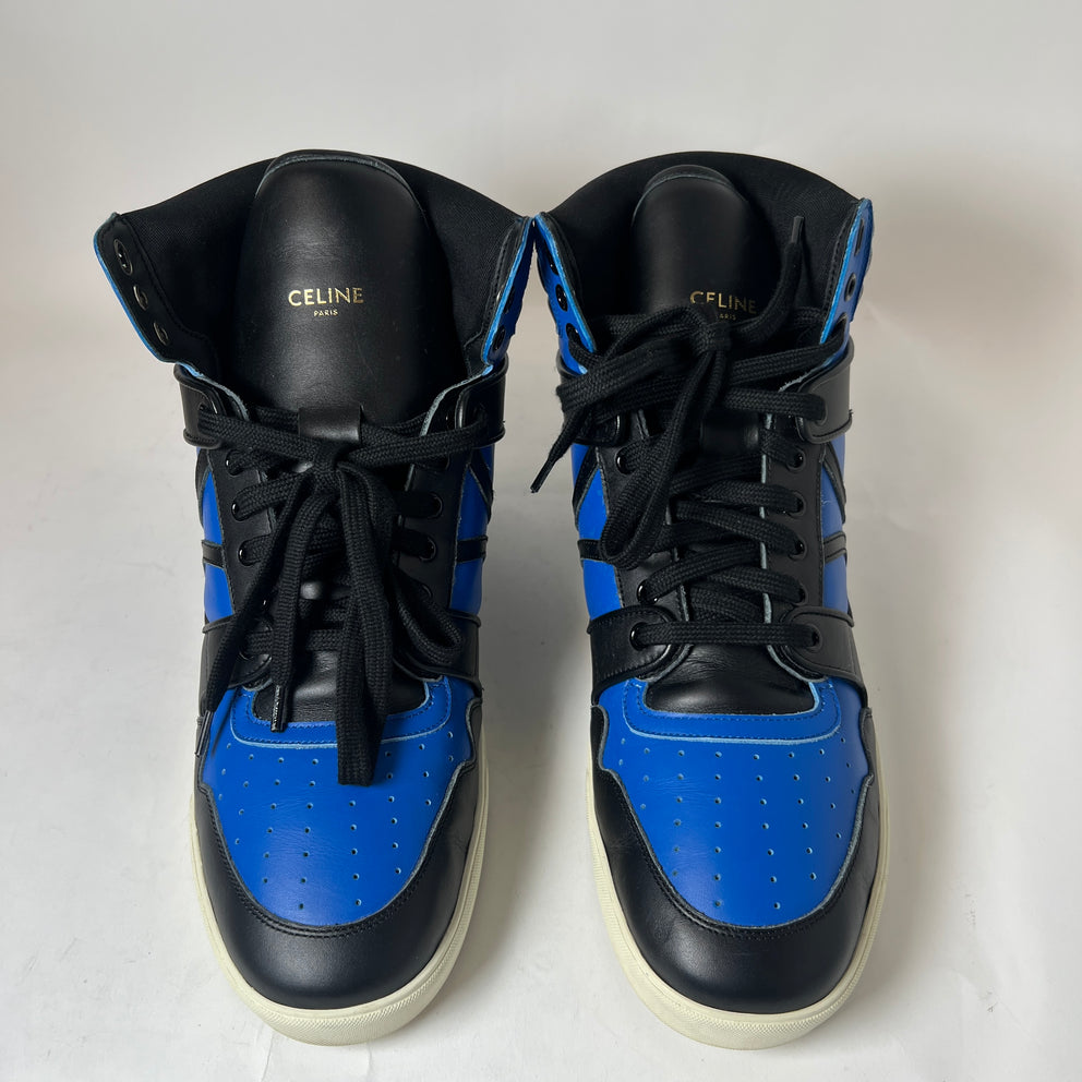Celine Royal Blue Brake High-Top Sneaker Size 44