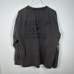 Gallery Dept. Grey Flame Logo Longsleeve Size XL