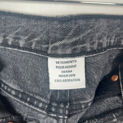 Vetements x Levis Reconstructed Straight Fit Denim Jeans