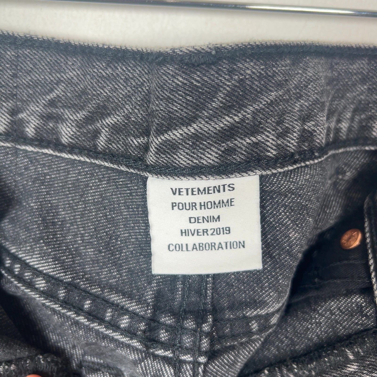 Vetements x Levis Reconstructed Straight Fit Denim Jeans