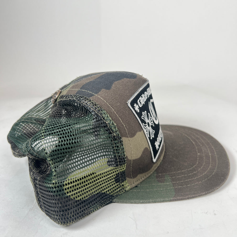 Chrome Hearts Camo Hollywood Trucker Hat
