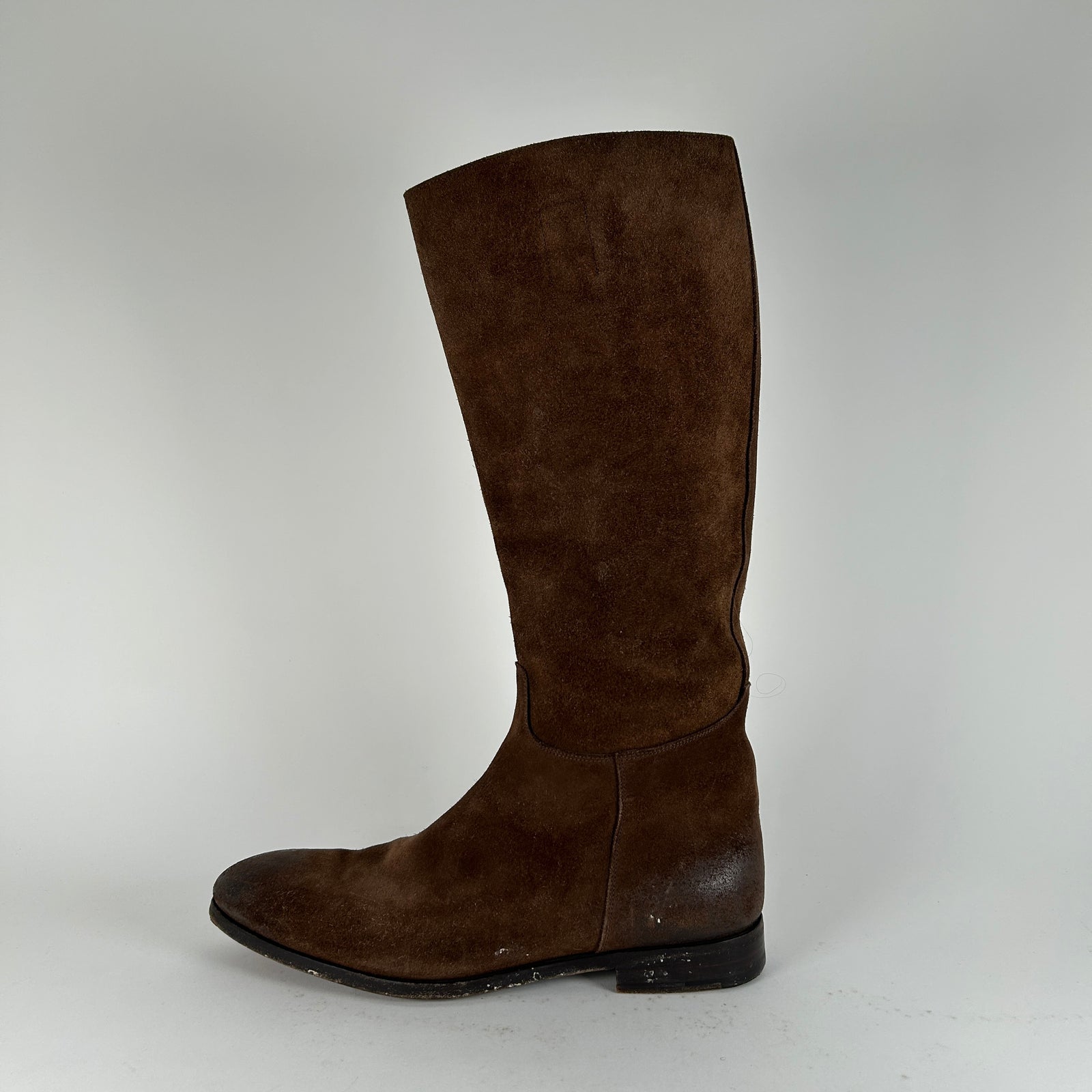 Prada Suede Tall Riding Boot Size 12