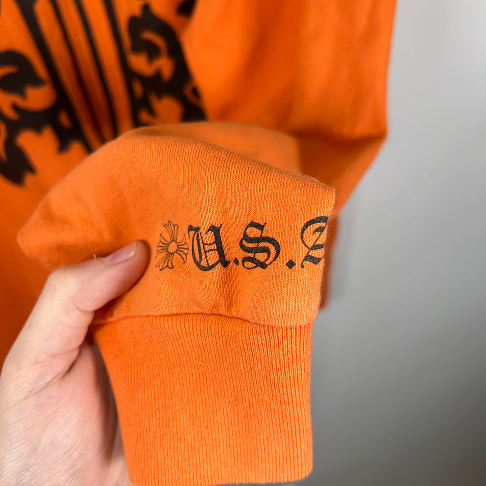 Chrome Hearts Orange Dagger Vine Longsleeve Size XL