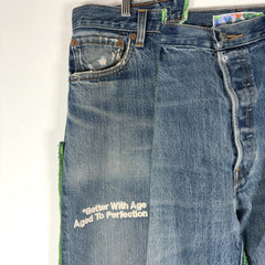 Better With Age Lemon Split Seam Denim Jeans