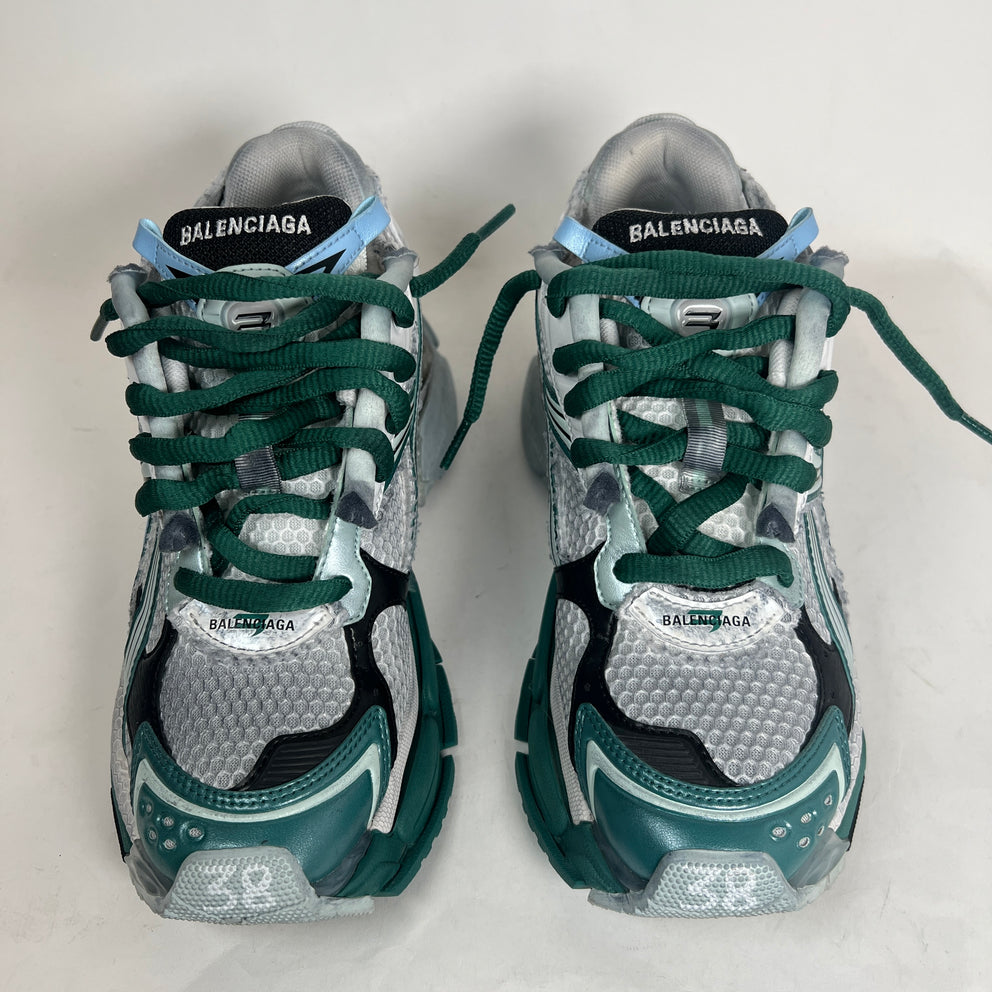 Balenciaga Green/Blue Runners Size 38