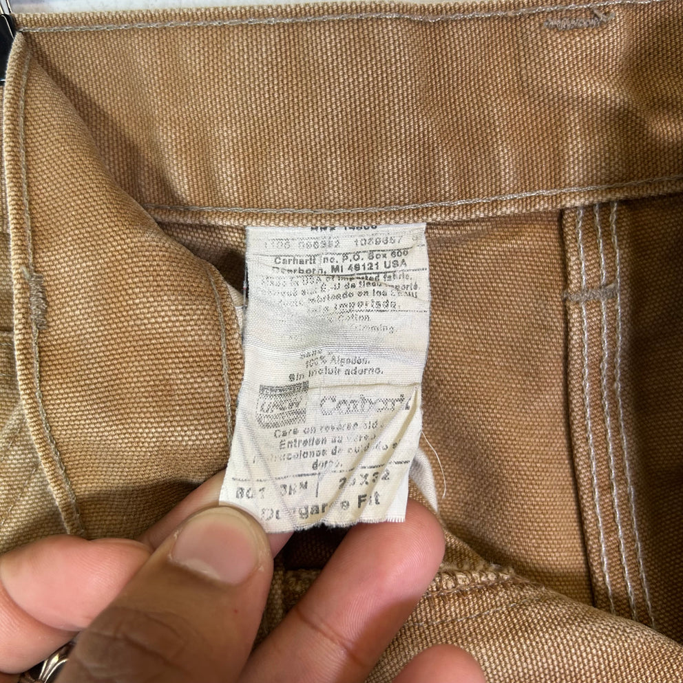 Carhartt Tan Thrashed Double Knee Carpenter Pants