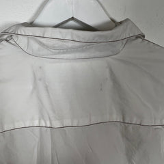 Jacquemus White/Brown Stitching Button Up Sz S