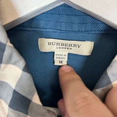 Burberry Vintage Navy Polo Size M