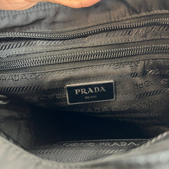 Prada Black Tessuto Nylon Messenger Bag