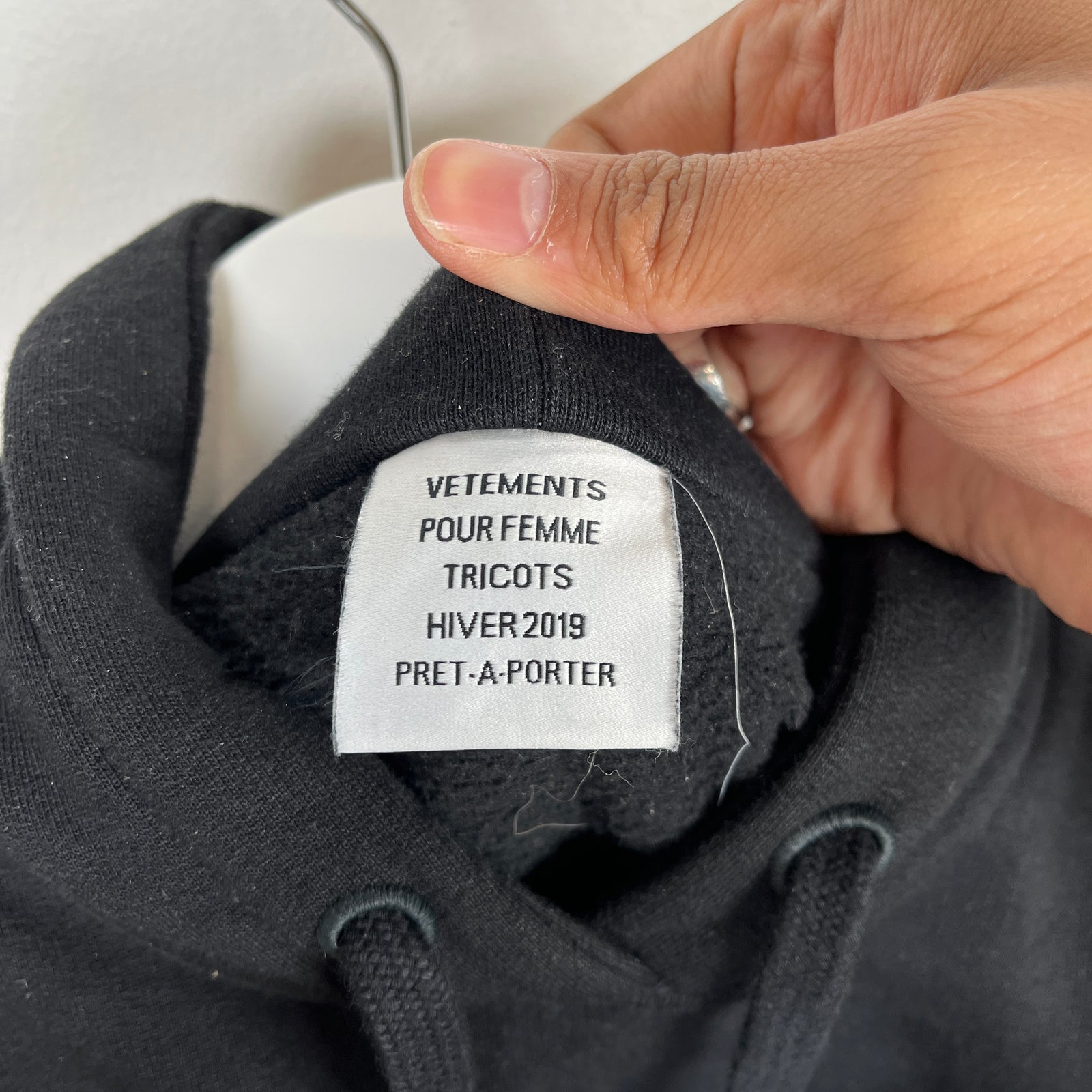 Vetements Black 'I Have A Drinking Problem' Hoodie Size XS