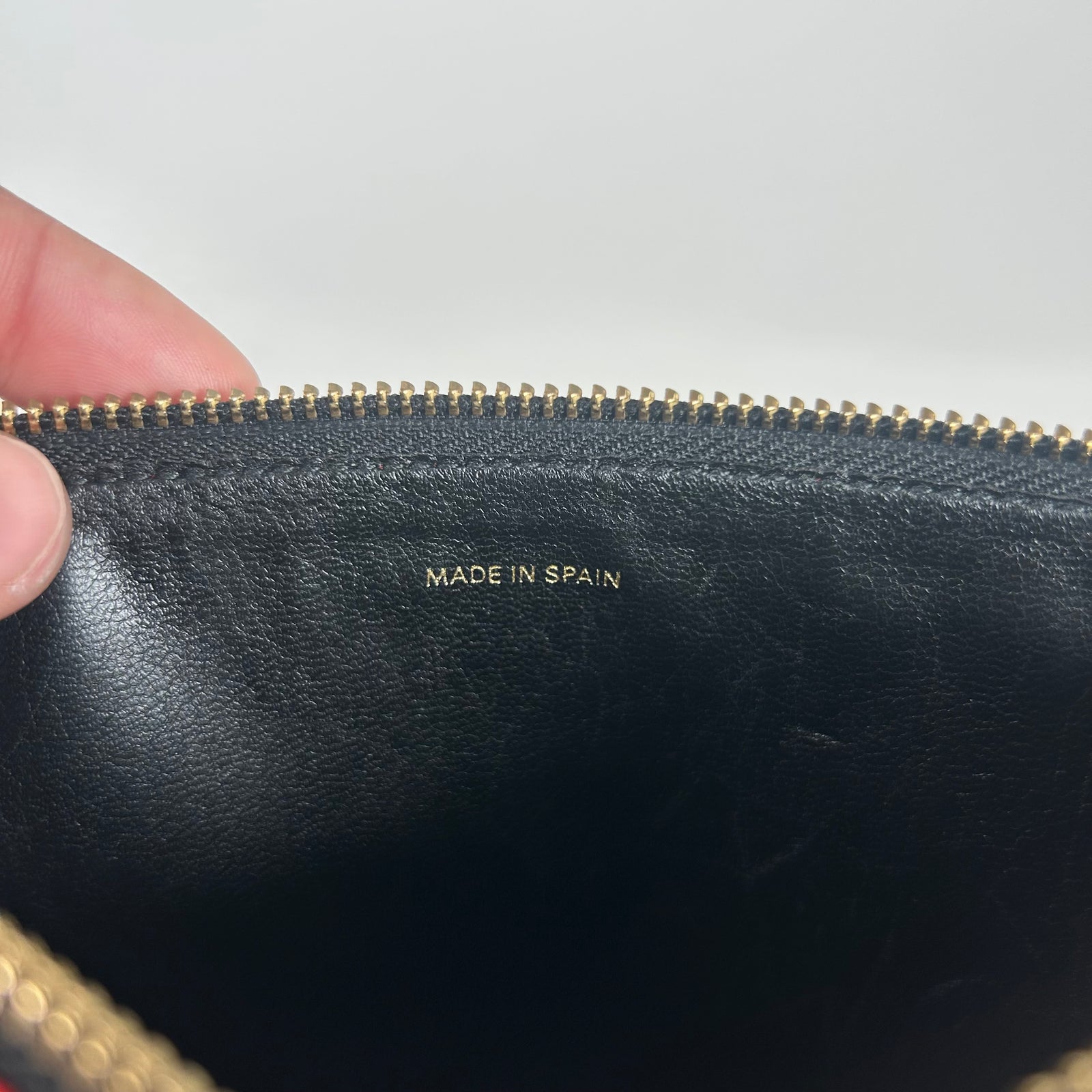 Comme Des Garcons Red Huge Logo Pouch
