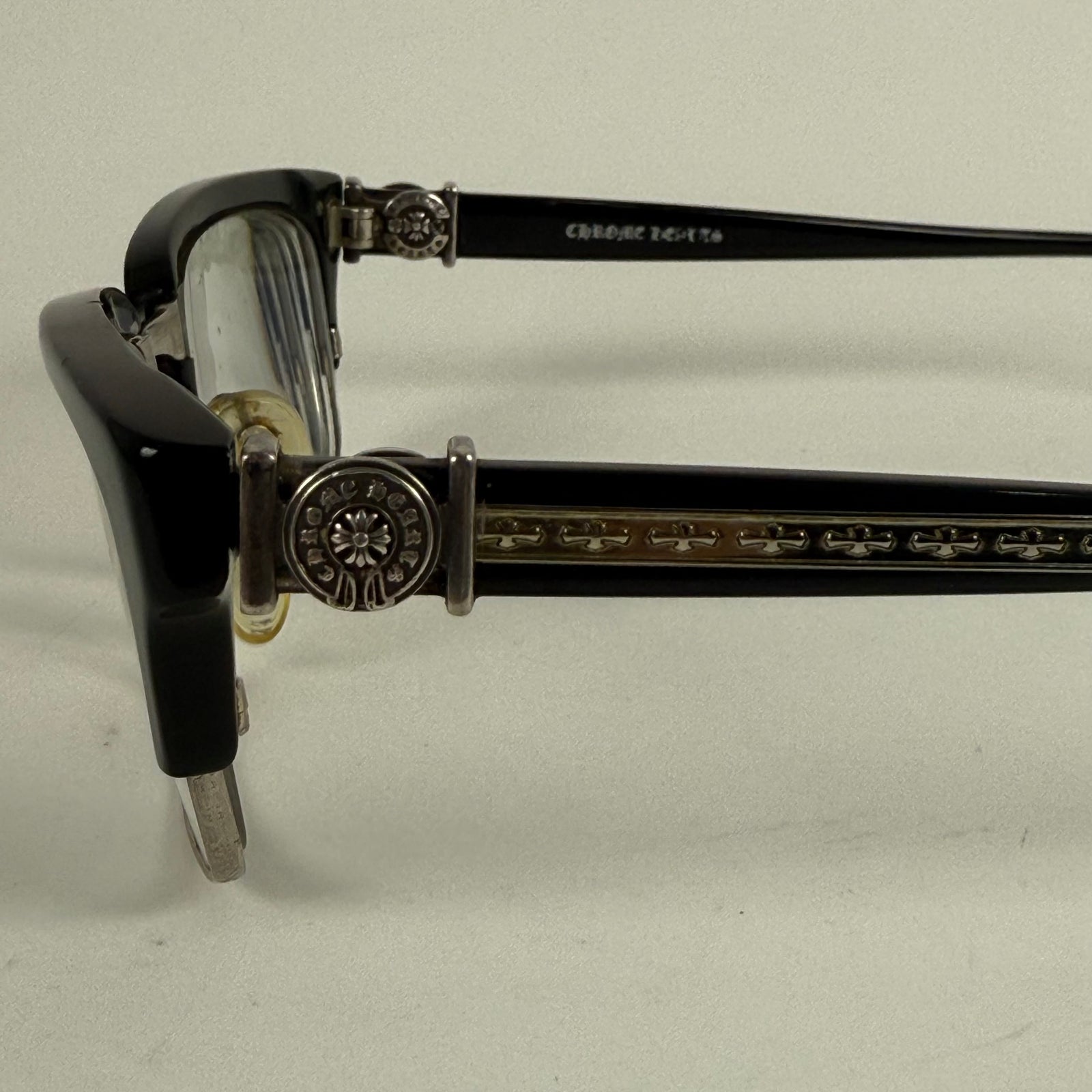 Chrome Hearts Black 'Flaps' Glasses