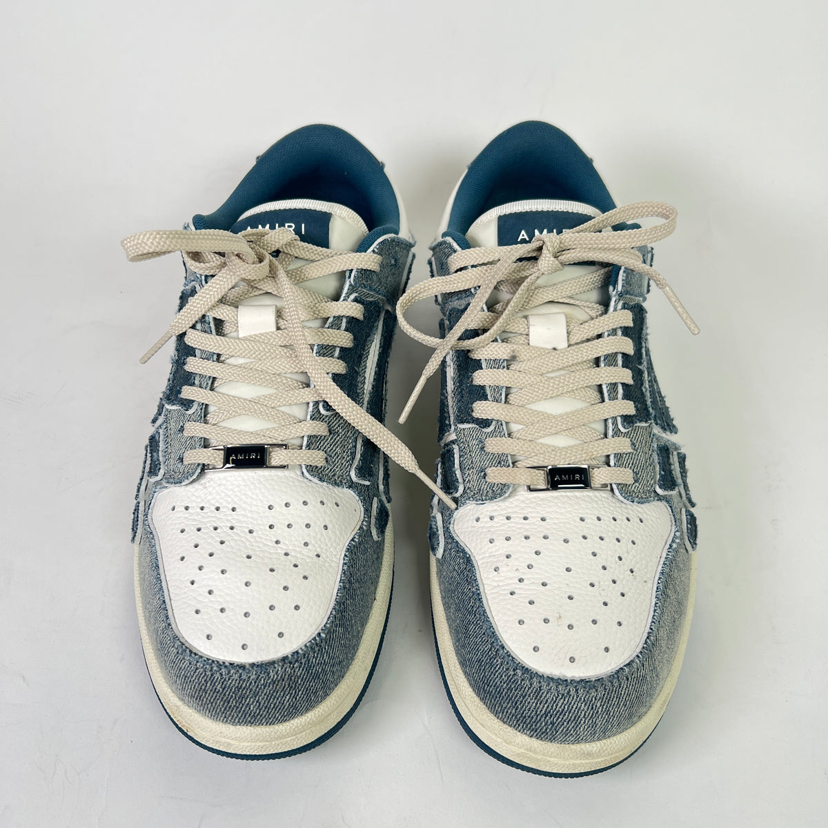 Amiri Denim Skel Low-Top Sneakers